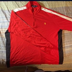 RED POLO RALPH LAUREN PULL OVER